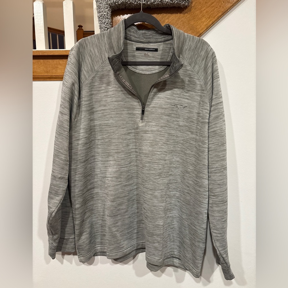 Greg Norman Gray Quarter-Zip Pullover Jacket - Men’s XXL